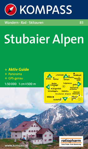 Kartenblatt Stubaier Alpen